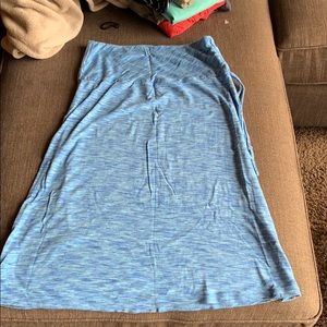 Heathered blue Columbia skirt.